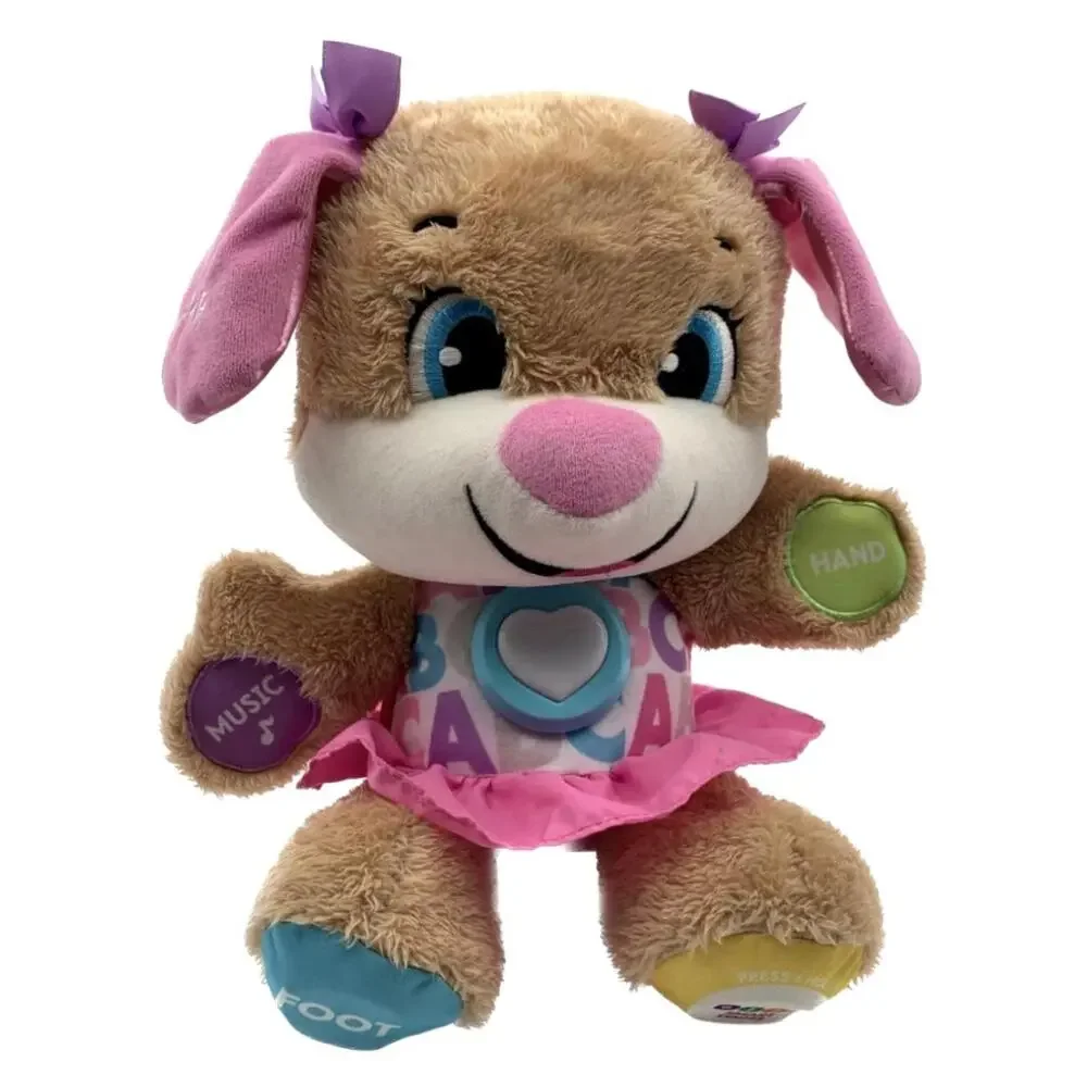 Fisher Price Puppy Laugh And Learn Sis Plush Learning Smart Stages Sounds Works